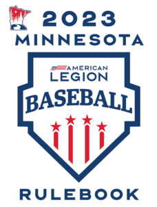 Cover of the 2023 Minnesota American Legion Baseball Rulebook.