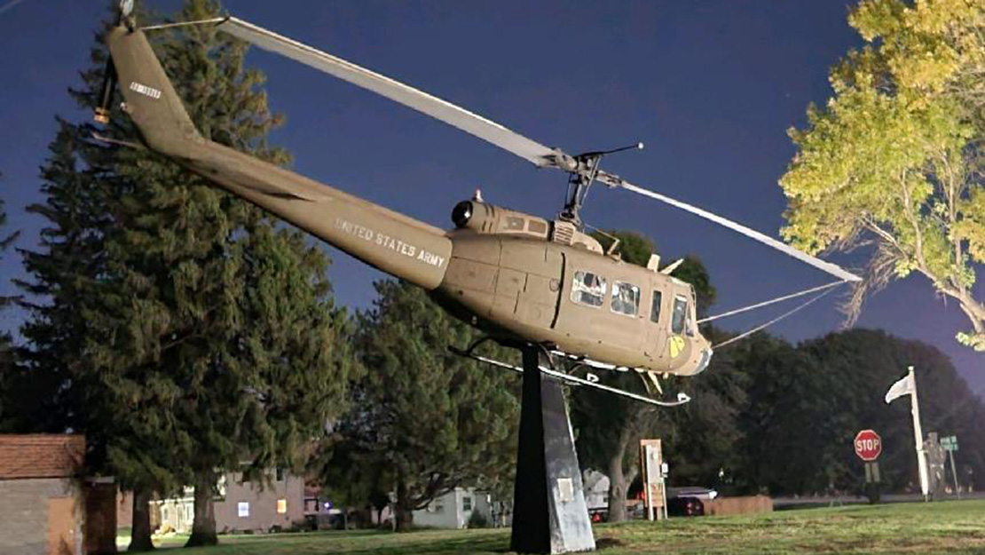 Mn Heli Emmons dedicates Huey in Veterans Memorial Park - The Minnesota Legionnaire
