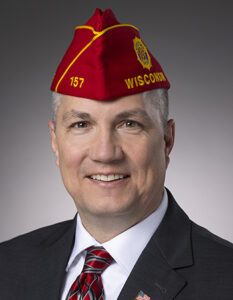 mugshot of 2023-24 national commander of American legion