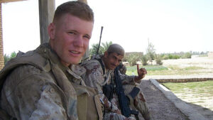Two Marines in Iraq.