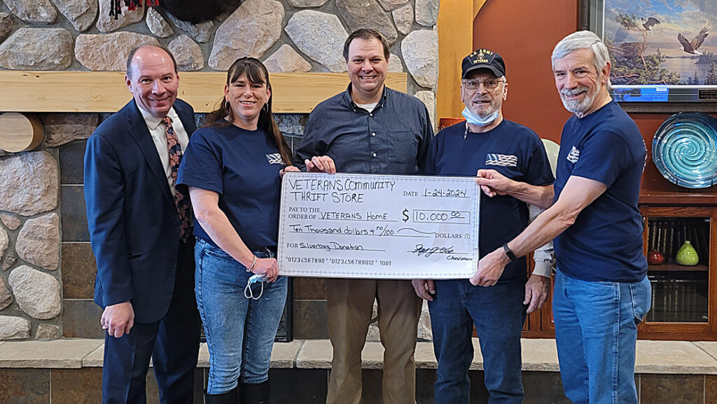 Thrift store in Hibbing donates 10,000 to Silver Bay Veterans Home