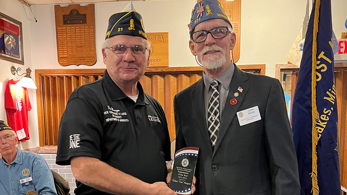 Go to Haugen named Legionnaire of the Year