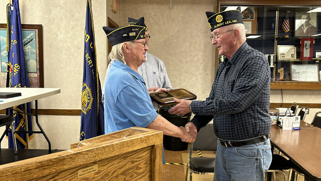 Albert Lea Post 56 celebrates longtime members The Minnesota Legionnaire