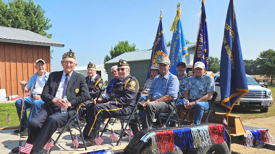 Go to Wheaton Post 80 rides in Rosholt parade