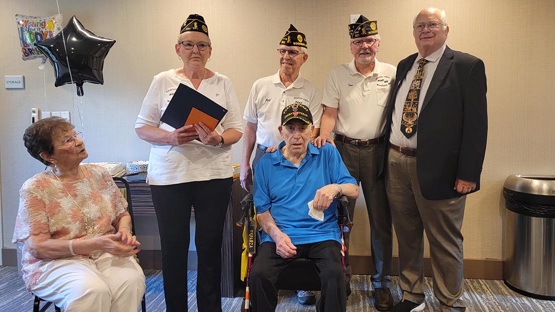 Go to Woodbury Post 501 celebrates WWII veteran’s 100th birthday