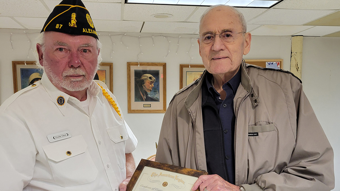 Go to Alexandria Post 87 recognizes longtime members