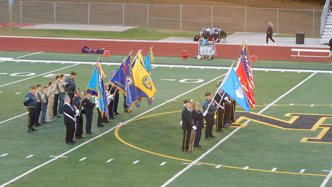 Go to New London football game hosts several Legion color guards