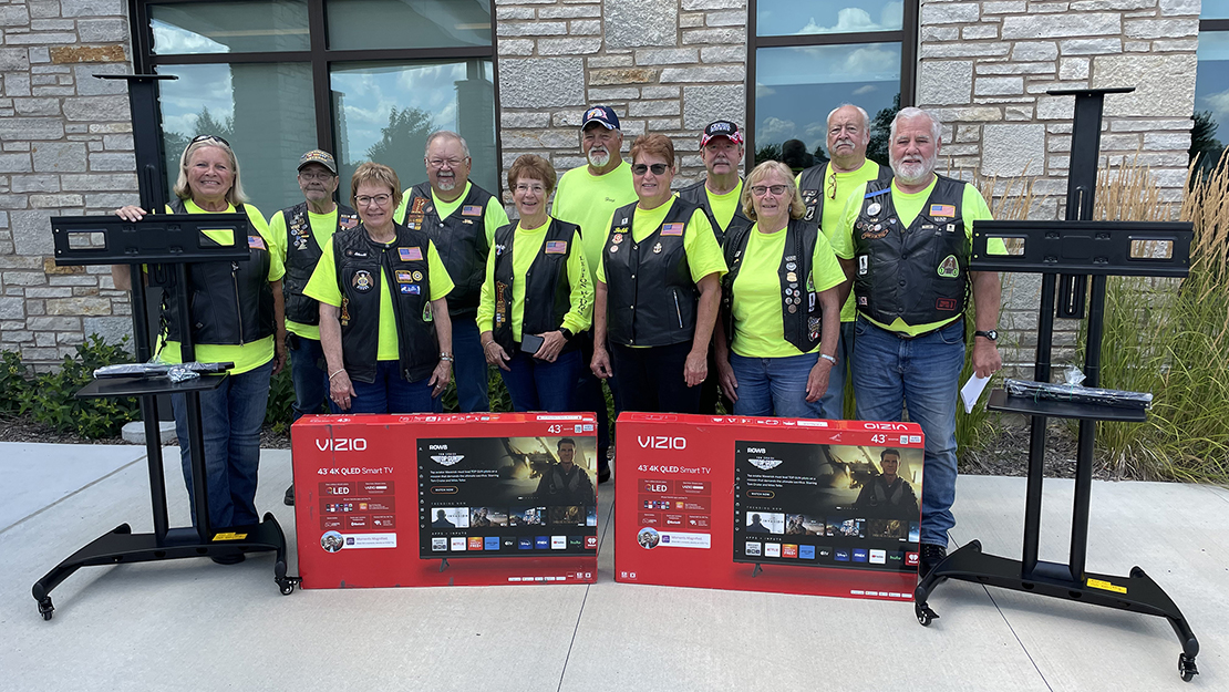 Go to Walker American Legion Riders Chapter 134 donates TV sets to Bemidji Veterans Home