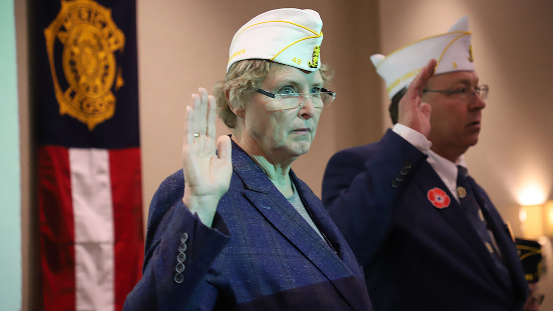 Go to Department Convention elects Linda Dvorak  4 years after Mark Dvorak’s term