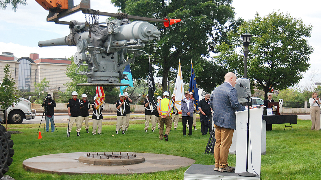 Go to USS Ward gun removed from Capitol grounds