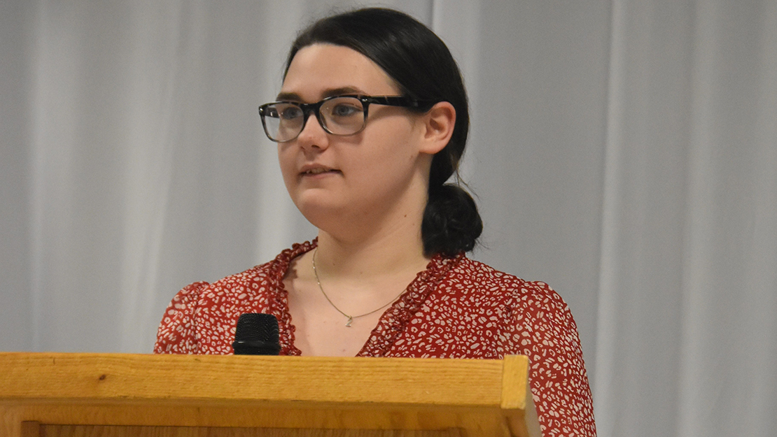 Go to Hello, Honorary Junior Department President Anastasia Donnelly