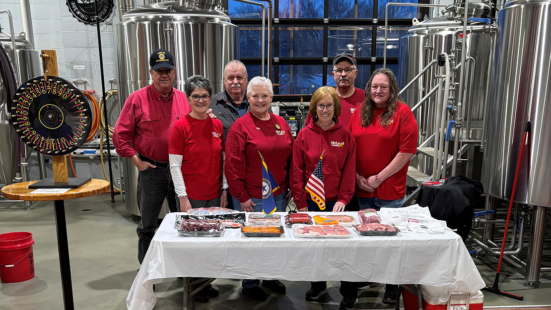 Go to Hutchinson Unit 96 holds meat raffles at brewery