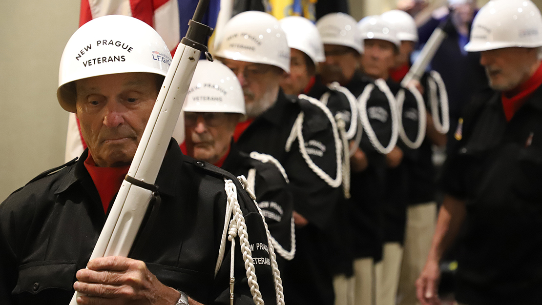 Go to Minnesota Legionnaire to build  an honor guard database