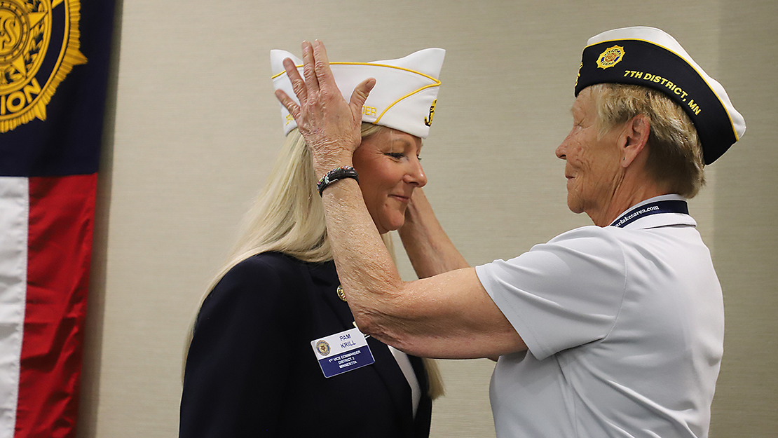 Go to Delegates elect Pam Krill the next department commander